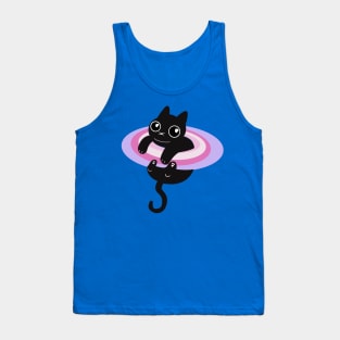 Caturn - Cute Space Cat Tank Top